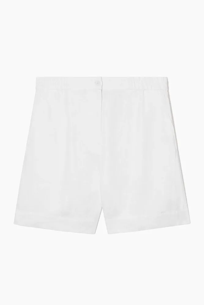Льняные шорты с эластичным поясом COS
