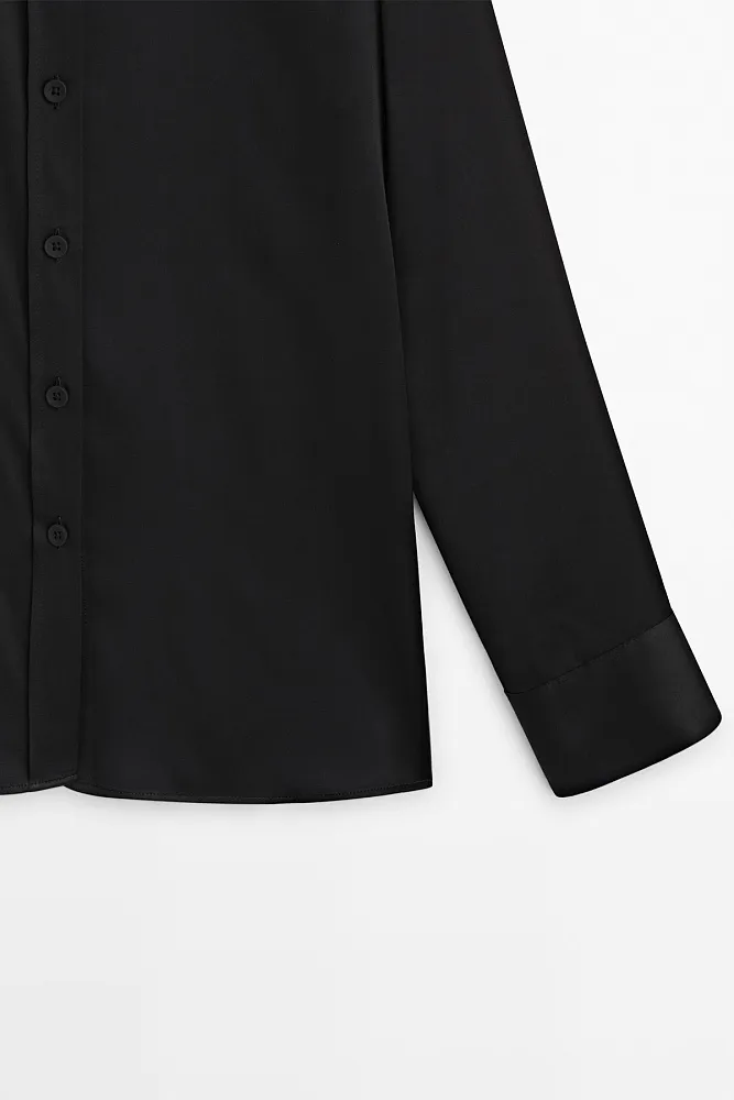 Атласная рубашка MASSIMO DUTTI