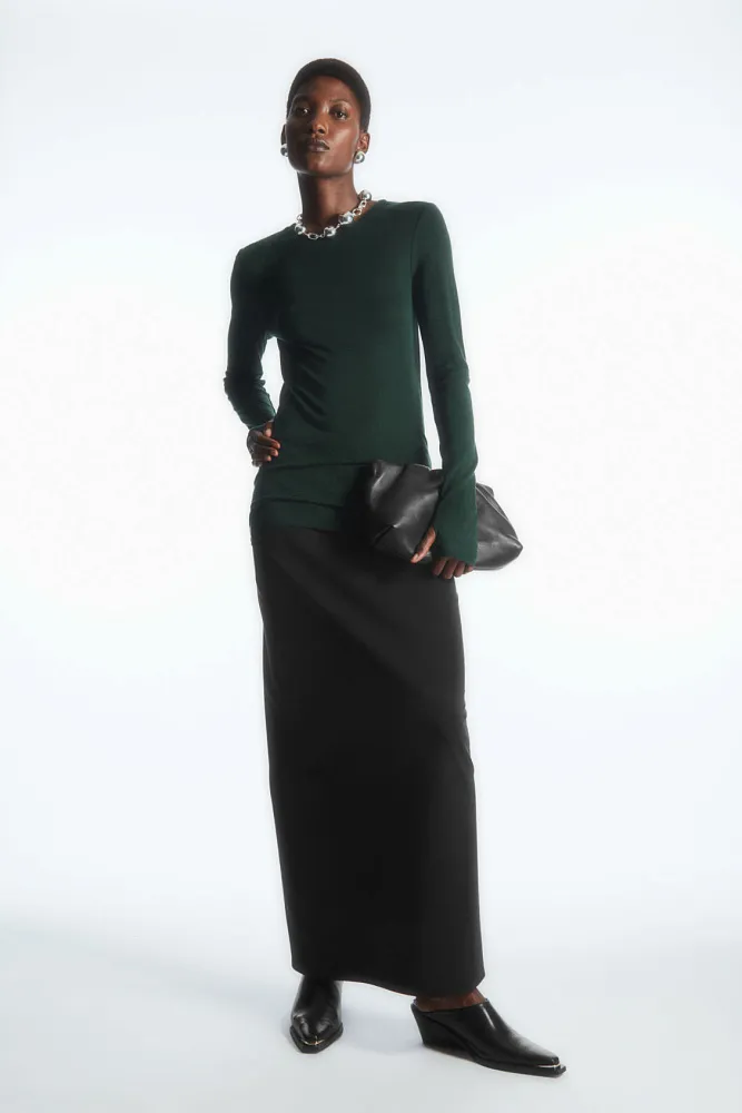 Лонгслив из шерсти мериноса COS