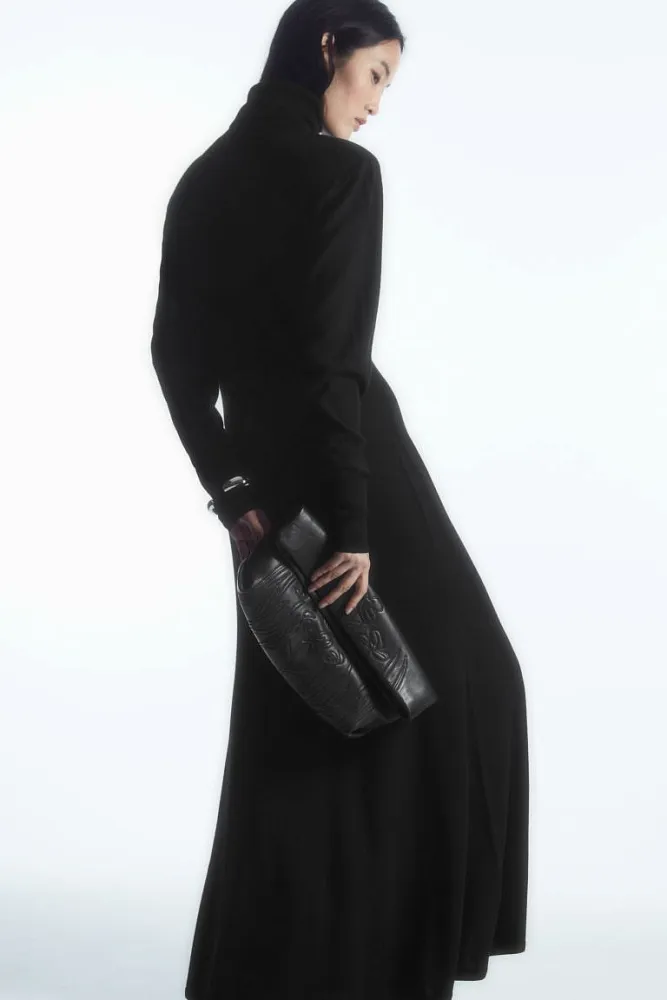 Платье макси из шерсти мериноса COS