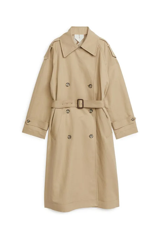 Тренч из льна и хлопка ARKET