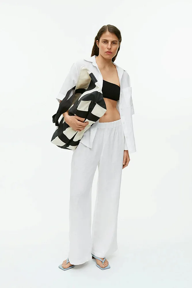 Широкие льняные брюки ARKET