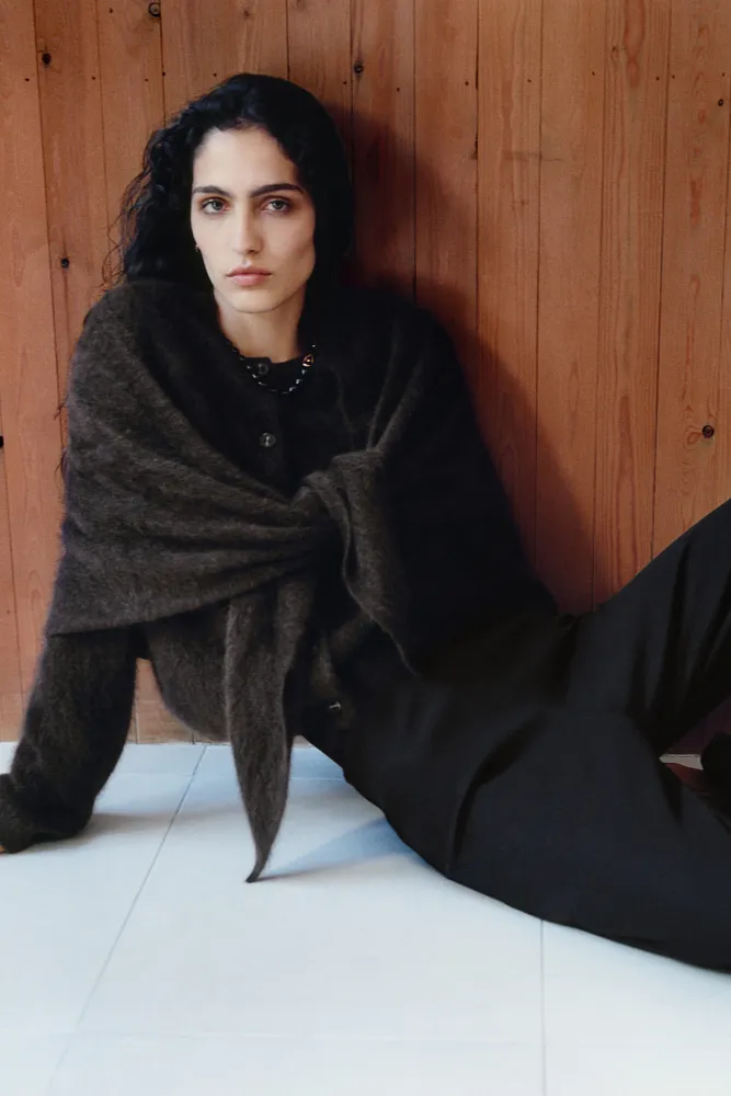 Кашемировый кардиган с начесом COS