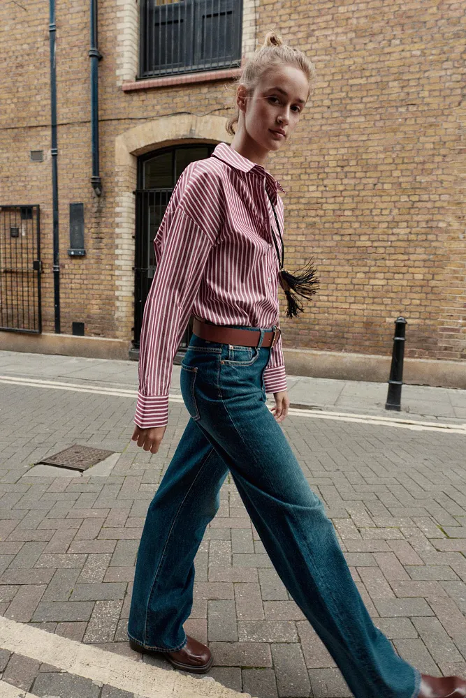 Базовая рубашка из поплина Базовая рубашка из поплина