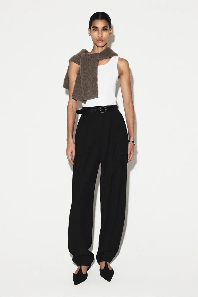 Майка в рубчик COS