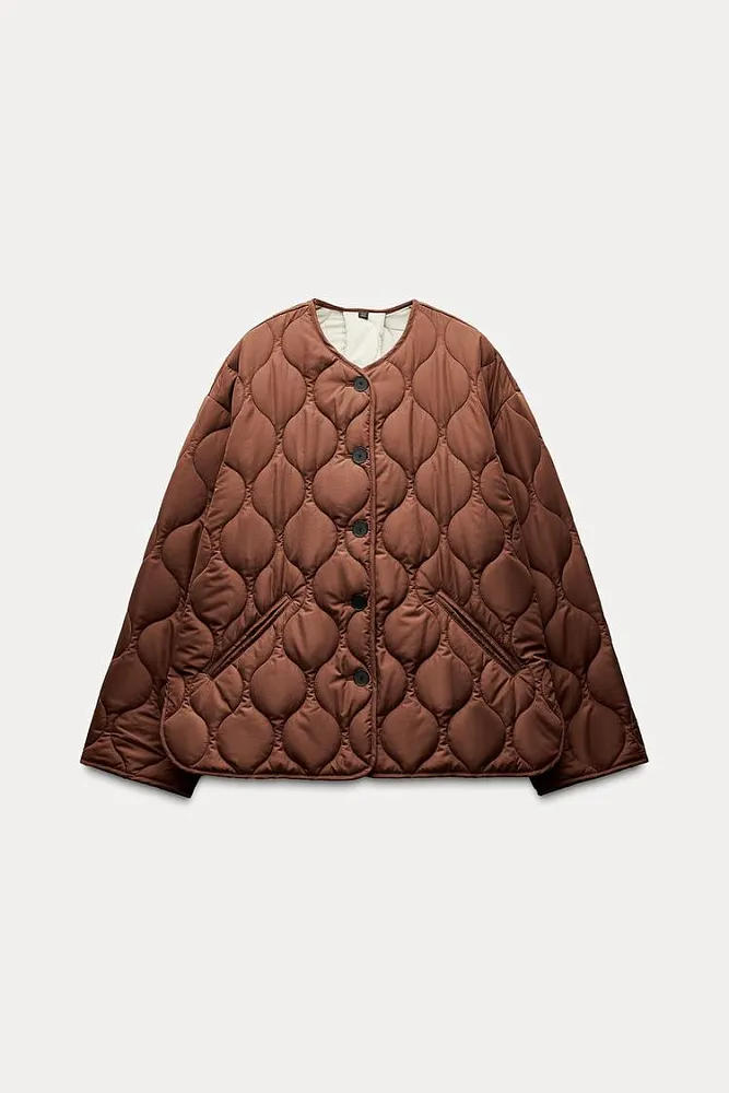 Водоотталкивающая стеганая куртка ZARA