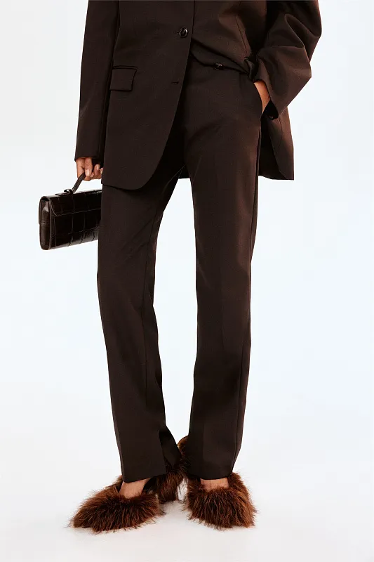 Брюки из смесовой шерсти H&M Premium Selection Брюки из смесовой шерсти H&M Premium Selection