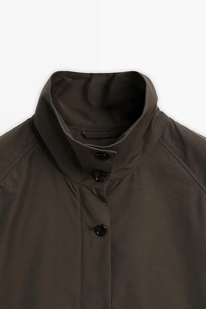 Объемная парка из смесового хлопка MASSIMO DUTTI