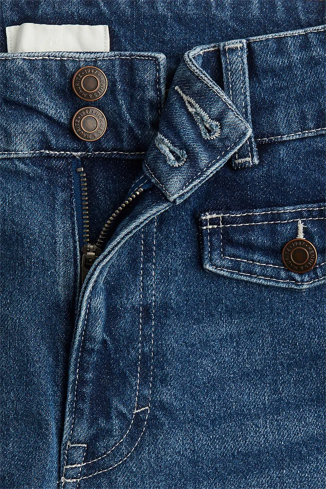 Расклешенные джинсы с высокой посадкой H&M