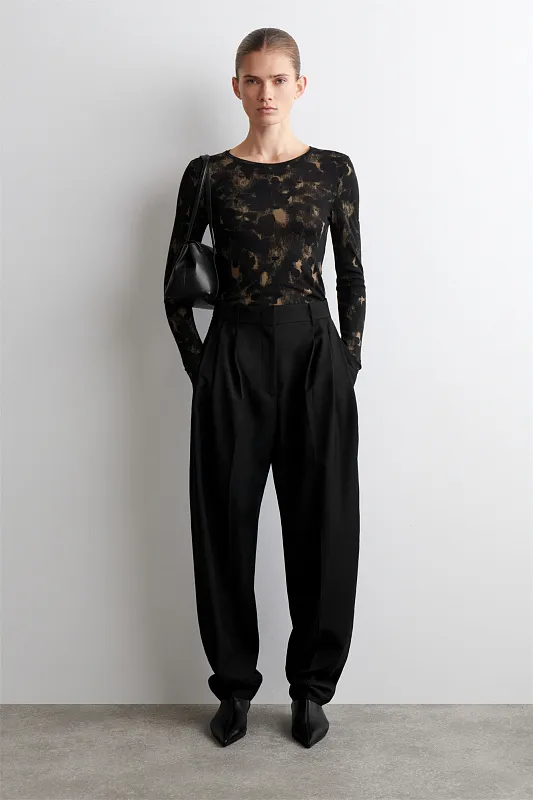 Лонгслив из тонкой мериносовой шерсти COS Лонгслив из тонкой мериносовой шерсти COS