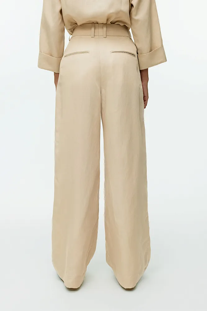 Льняные брюки из лиоцелла ARKET