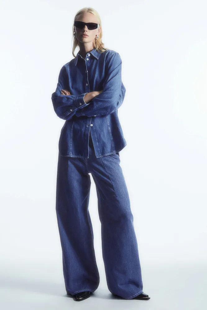 Джинсовая рубашка oversize COS