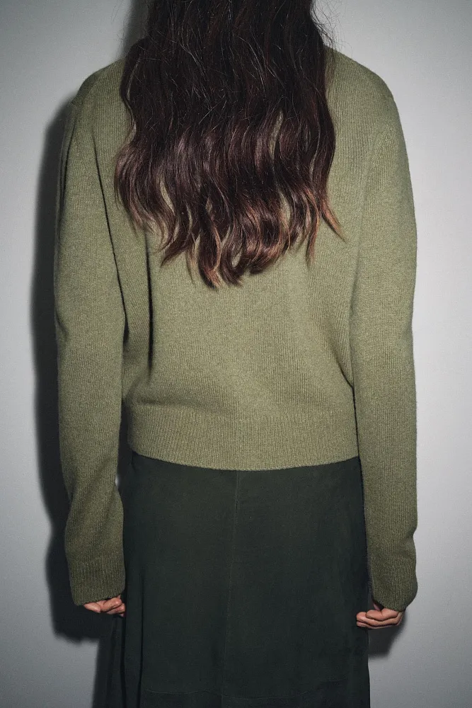 Кардиган из кашемира и шерсти ZARA