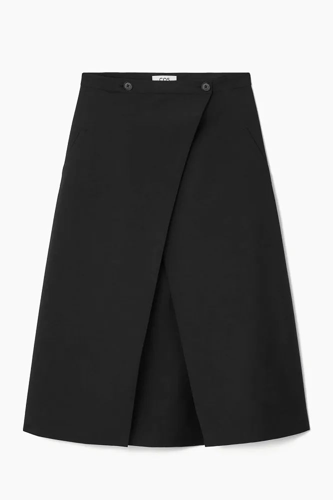 Юбка миди с запахом COS
