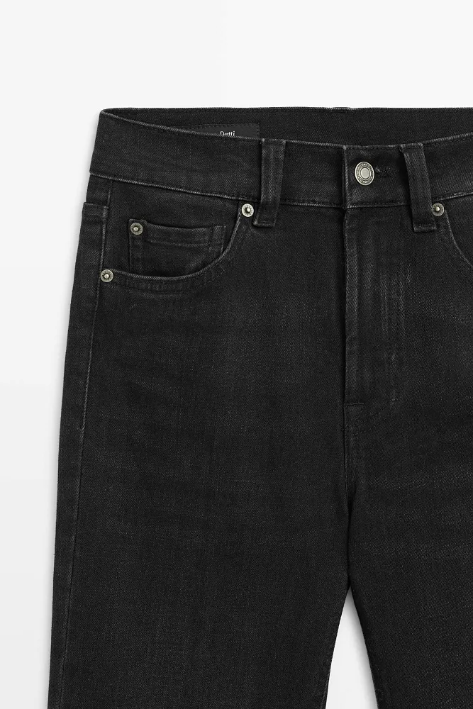Джинсы Skinny flare с высокой посадкой MASSIMO DUTTI