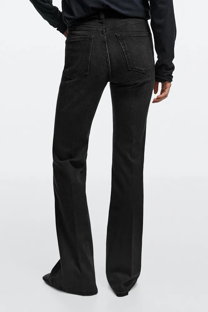 Джинсы Skinny flare с высокой посадкой MASSIMO DUTTI
