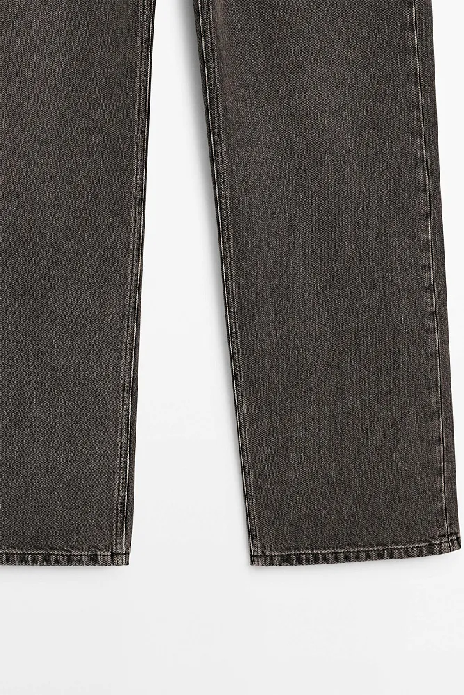 Широкие джинсы со средней посадкой MASSIMO DUTTI