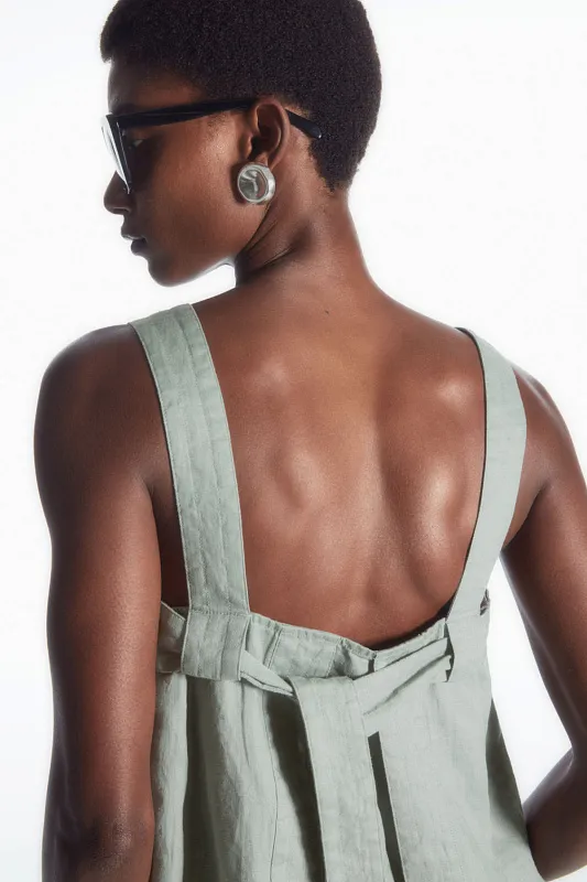 Льняной топ с завязками на спине COS Льняной топ с завязками на спине COS