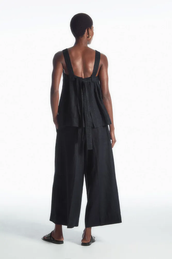 Льняной топ с завязками на спине COS