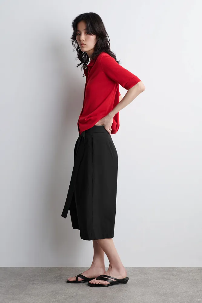 Кардиган-поло из мериносовой шерсти COS