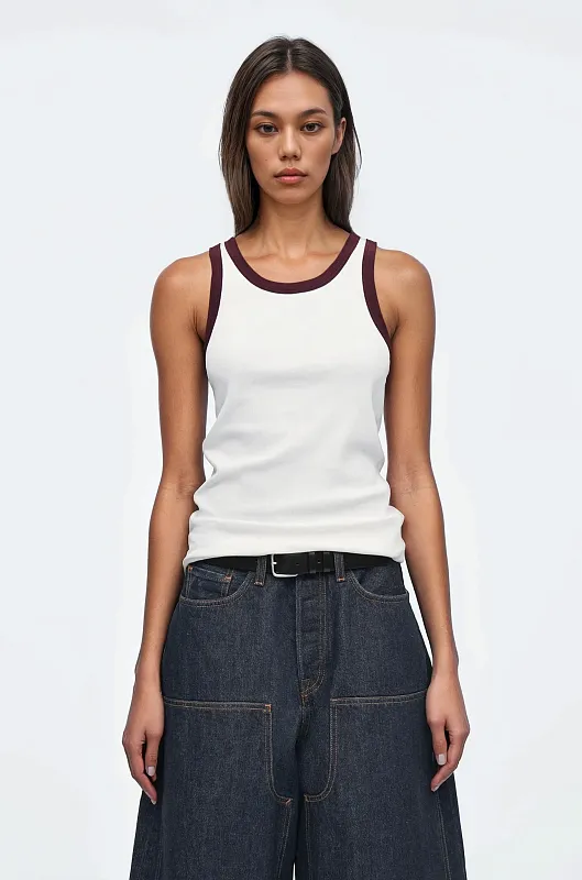 Майка в рубчик