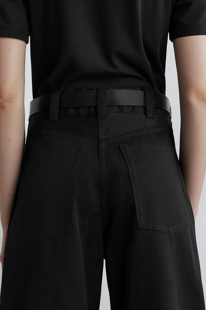 Широкие хлопковые брюки COS