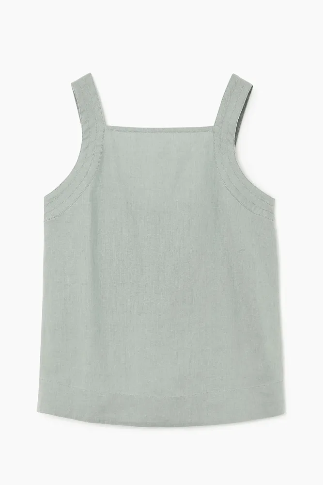 Льняной топ с завязками на спине COS