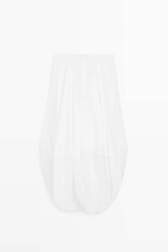 Юбка миди с драпировкой MASSIMO DUTTI