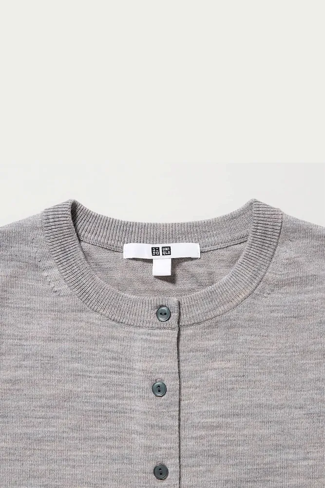 Кардиган из тонкой шерсти мериноса UNIQLO