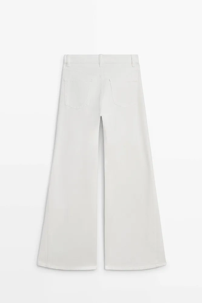 Расклешенные джинсы с высокой посадкой MASSIMO DUTTI