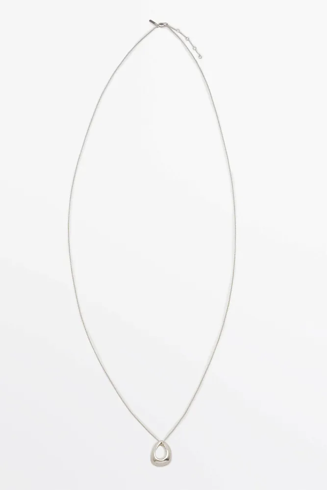 Ожерелье-цепочка с овальной подвеской MASSIMO DUTTI