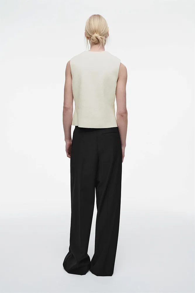 Вязаный хлопковый жилет COS