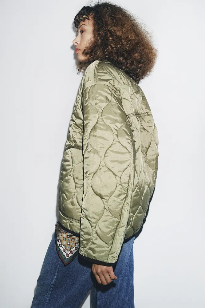 Двусторонняя стеганая куртка ZARA