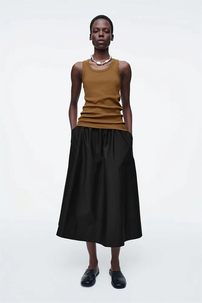 Майка в рубчик COS