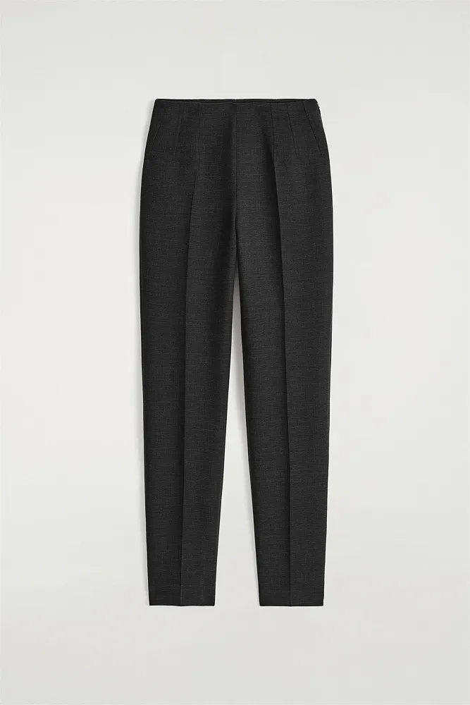 Узкие брюки из смесовой шерсти COS