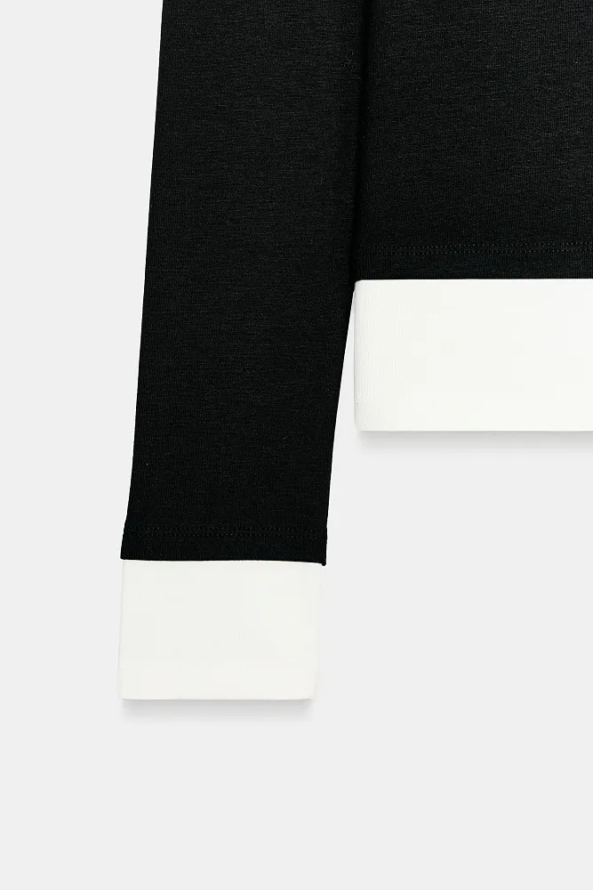 Лонгслив с двойным контрастом ZARA