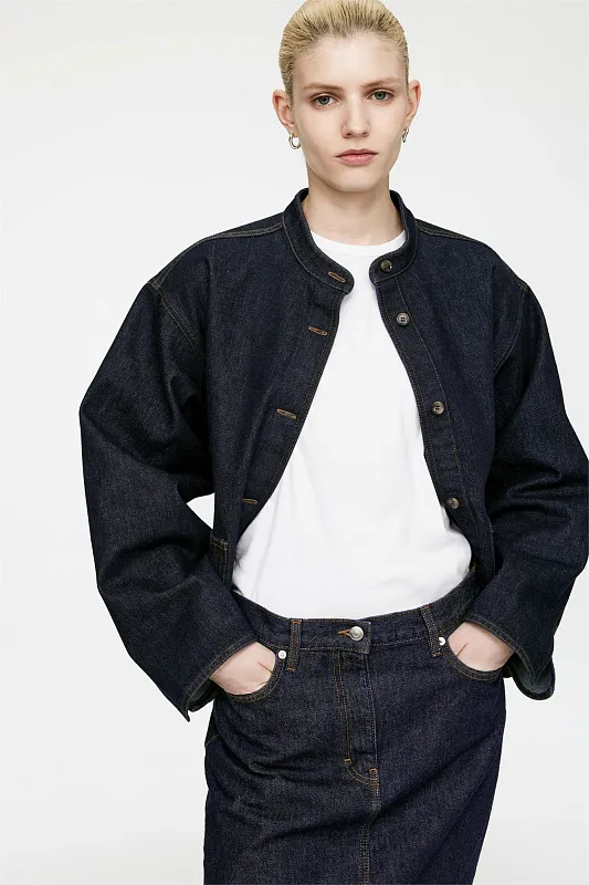 Джинсовая юбка миди ARKET   Джинсовая юбка миди ARKET