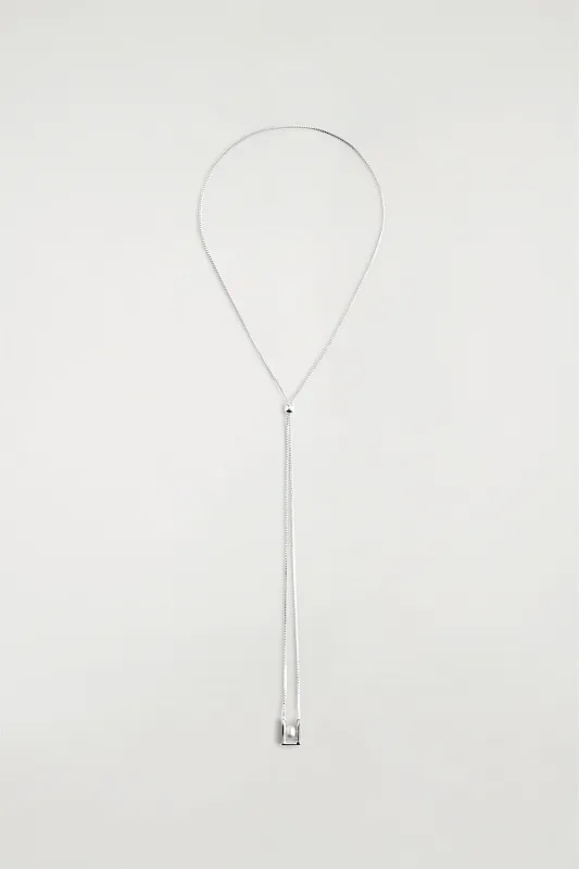 Ожерелье с прямоугольным кулоном COS  