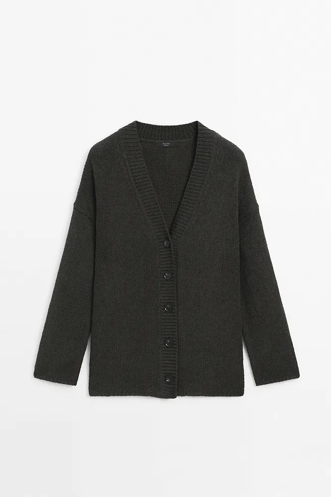 Вязаный кардиган MASSIMO DUTTI
