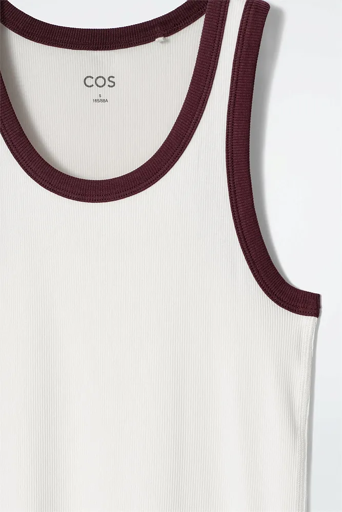 Майка в рубчик COS
