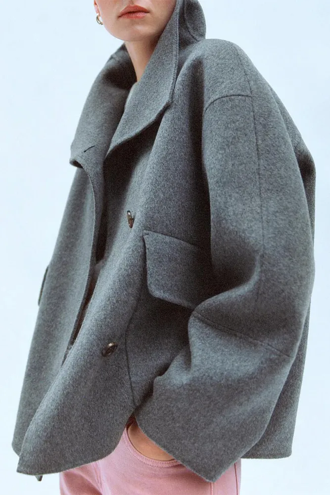 Полупальто из смесовой шерсти ARKET
