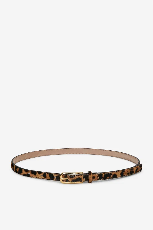 Кожаный ремень с леопардовым принтом ARKET Кожаный ремень с леопардовым принтом ARKET