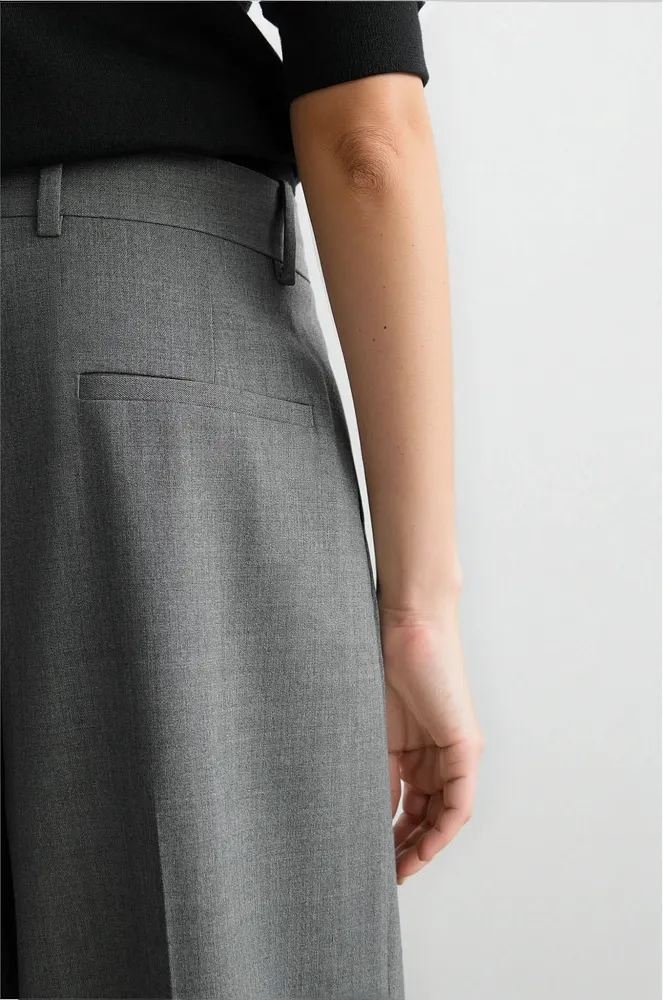 Широкие брюки из твила COS