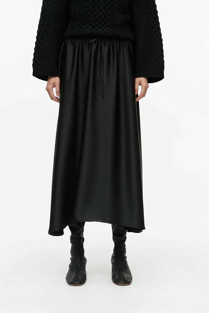 Атласная юбка миди ARKET