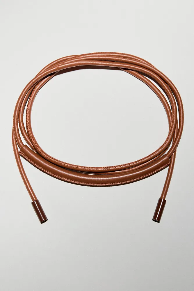 Кожаный трубчатый ремень ZARA