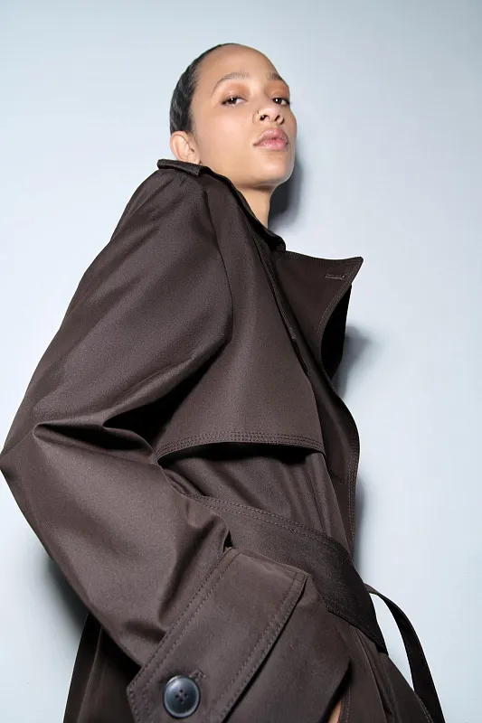 Водоотталкивающий тренч ZARA Водоотталкивающий тренч ZARA