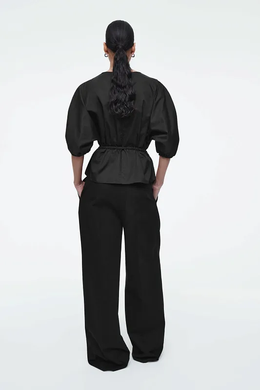 Блуза с поясом и пышными рукавами COS   Блуза с поясом и пышными рукавами COS