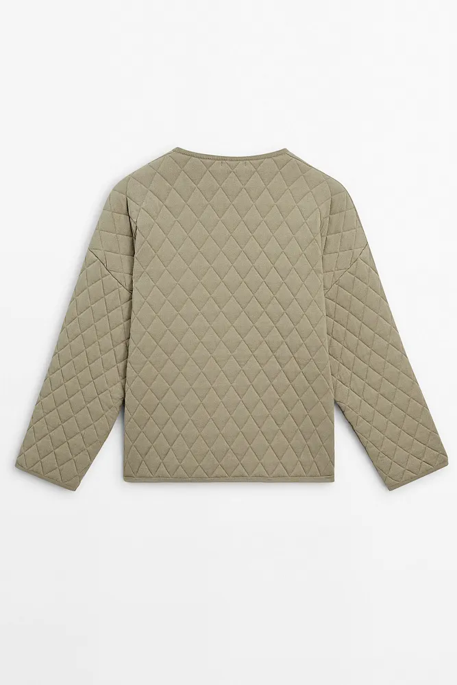 Стеганый бомбер MASSIMO DUTTI