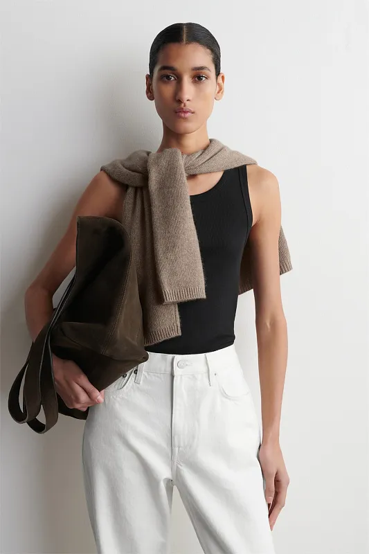 Майка в рубчик