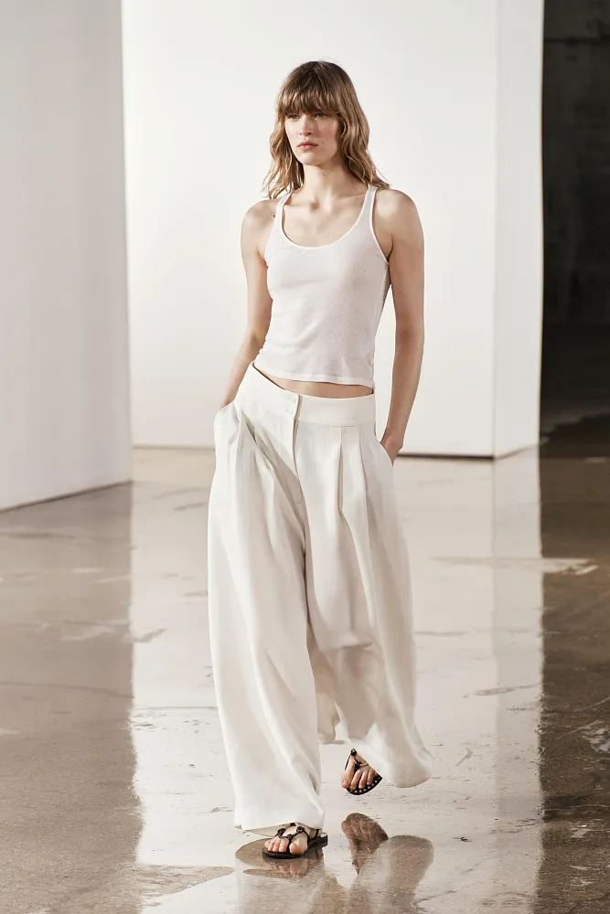 Льняные брюки ZARA